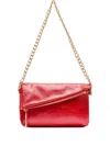 Liu •jo Glossy Shoulder Bag In Red