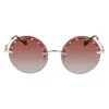 Liu •jo Gold Metal Sunglasses