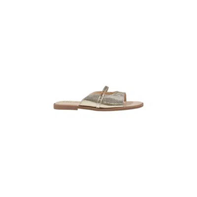 Liu •jo Gold Polyethylene Sandal
