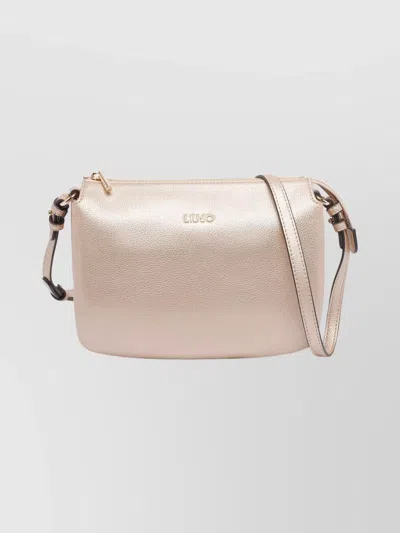 Liu •jo Gold Textured Crossbody Bag Adjustable Strap