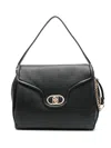 Liu •jo Grained-texture Shoulder Bag In Black