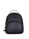 Liu •jo Liu Jo Pebbled Eco-leather Backpack In Black