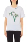Liu •jo Liu Jo Graphic Embroidered Embellished T In White