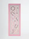 Liu •jo Graphic-pattern Scarf In Pink