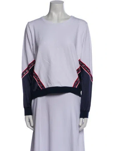 Pre-owned Liu •jo Graphic Print Crew Neck Sweatshirt In Multi