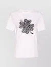 Liu •jo Graphic Print Short Sleeve T-shirt In White