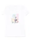 Liu •jo Cotton T-shirt In White With Print In 白色