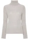 Liu •jo Cable-knit Jumper In Grey