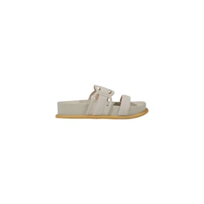 Liu •jo Gray Leather Sandal