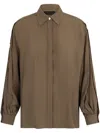 Liu •jo Liu Jo Green Shirt With Classic Collar