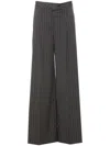 Liu •jo Hornstripe Casual Pants In Grey