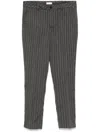 LIU •JO GREY STRIPED PANTS