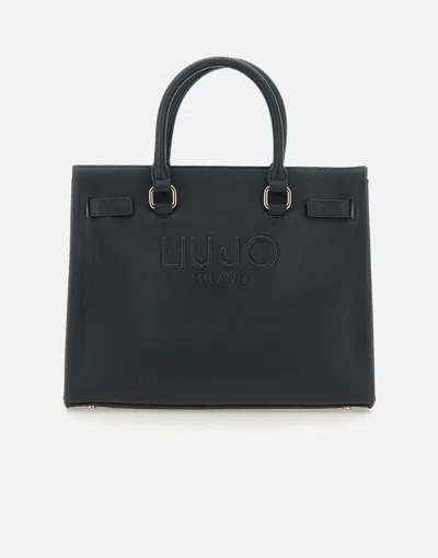Liu •jo Liu Jo Halona Vegan Leather Handbag In Black