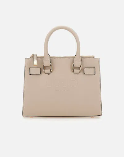 Liu •jo Liu Jo Halona Vegan Leather Handbag In Grey