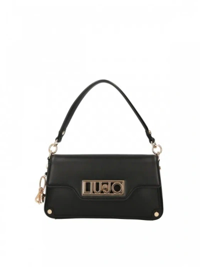 Liu •jo Handbag In Black Eco-leather
