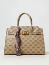 Liu •jo Large Satchel Bag In Beige