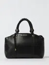 Liu •jo Liu Jo Black Braided Leather Handle Bag In Black