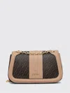 Liu •jo Chain Patterned Satchel In Brown