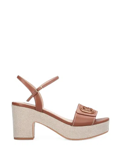 Liu •jo Harper 04 Logo-plaque Sandals In Multi