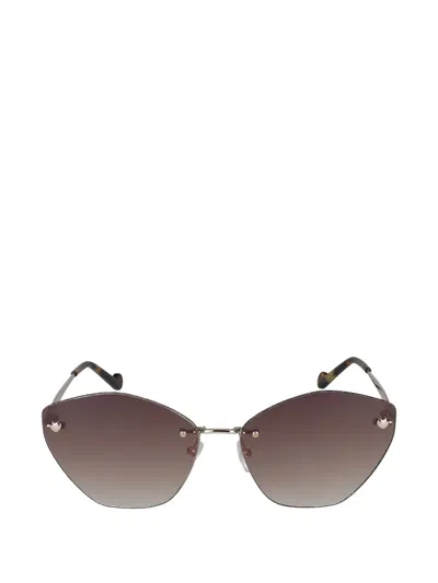 Liu •jo Heart-detail Sunglasses In Gold