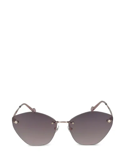 Liu •jo Heart-detail Sunglasses In Gold