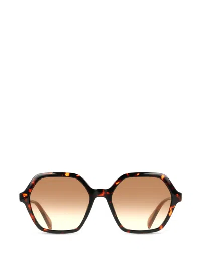 Liu •jo Hexagonal Sunglasses In Brown