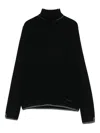Liu •jo High-neck Glitter-detail Jumper In Black