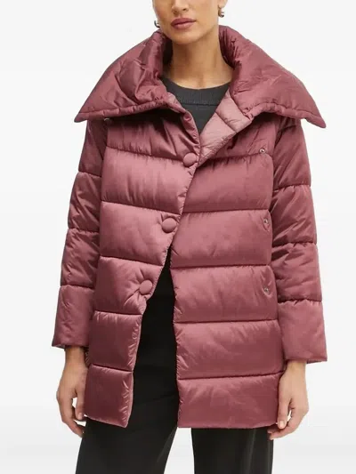 Liu •jo High-neck Puffer Jacket In Red