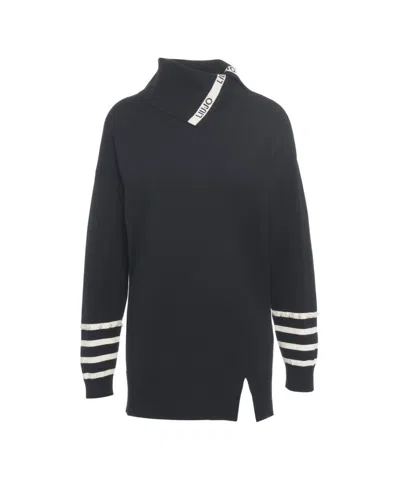 Liu •jo High Neck Sweater In Black