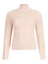 Liu •jo High-neck Sweater In Pink