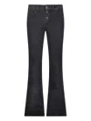 Liu •jo High-rise Black Jeans With Fitted Silhouette In Black
