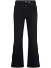 Liu •jo Black High-rise Bootcut Jeans In Black