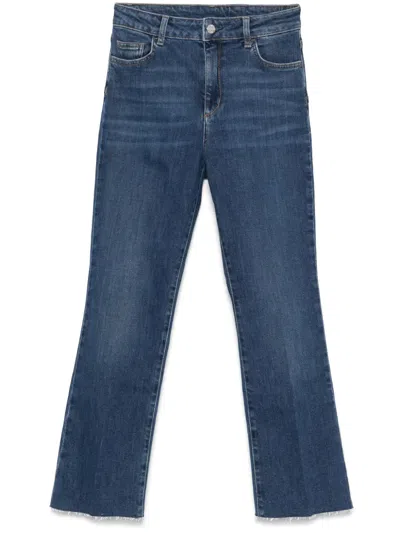 Liu •jo High-rise Bootcut Jeans In Blue