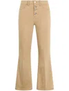 Liu •jo High-rise Bootcut Trousers In Neutrals