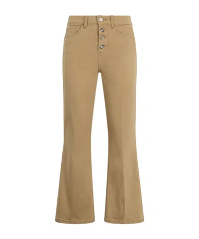 Liu •jo High-rise Denim Pants In Nude