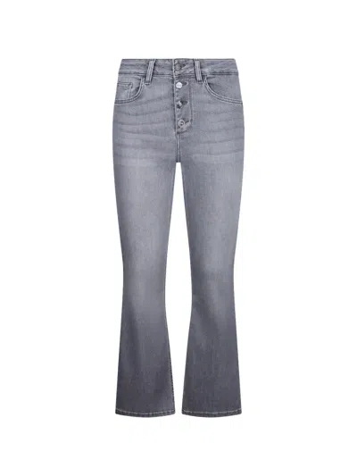 Liu •jo High-rise Five-pocket Jeans In Gray