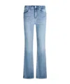 Liu •jo Liu Jo High-waisted Bootcut Jeans With Stonewash Finish In Blue
