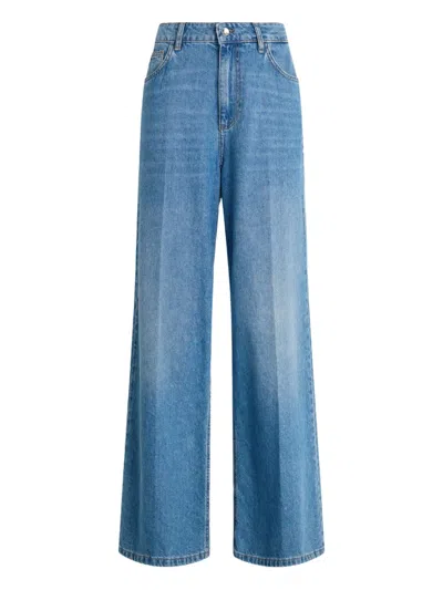 Liu •jo High-rise Flared Jeans In Blue