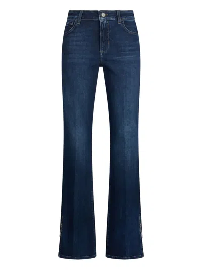 Liu •jo High-rise Flared Jeans In Blue