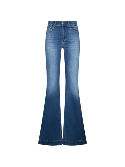 Liu •jo High-rise Flared Jeans In Blue