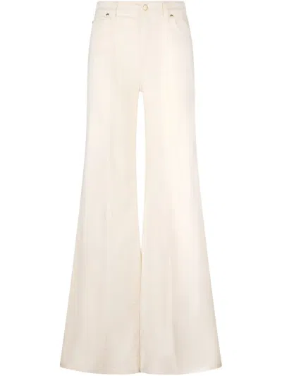 Liu •jo High-rise Flared Jeans In White