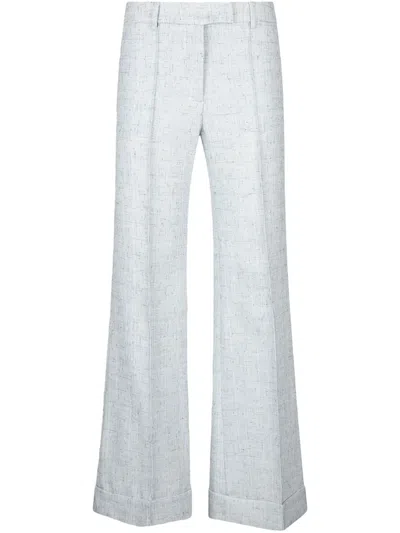 Liu •jo High-rise Flared Trousers In Nude