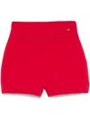 Liu •jo High-rise Shorts In Red