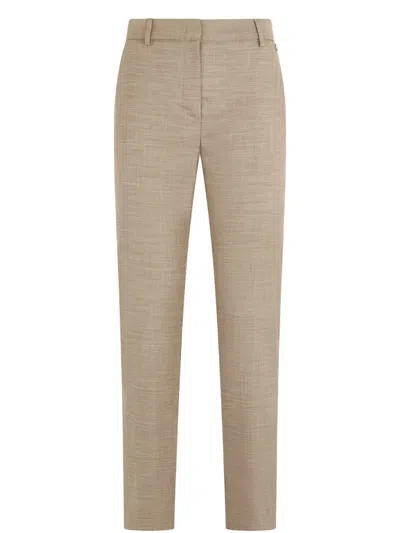 Liu •jo High-rise Tailored Trousers In Neutrals