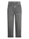 Liu •jo Liu Jo High Waist Black Jeans With Rolled Cuffs In Gray