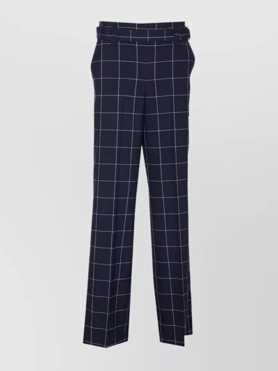 Liu •jo High Waist Loose Fit Checked Trousers