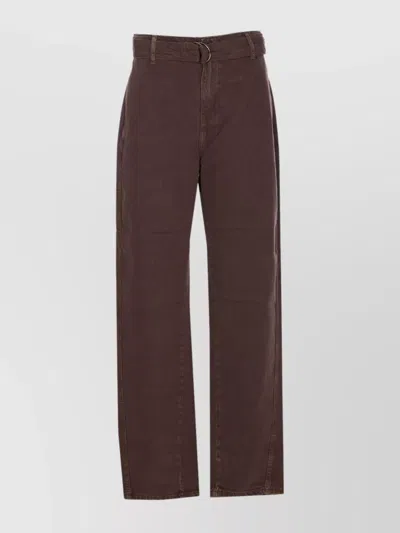 LIU •JO HIGH WAIST LOOSE FIT STRAIGHT LEG TROUSERS