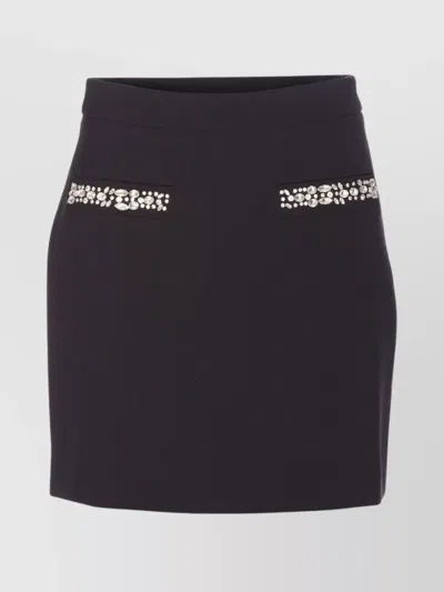 LIU •JO HIGH WAIST MINI SKIRT CRYSTALS