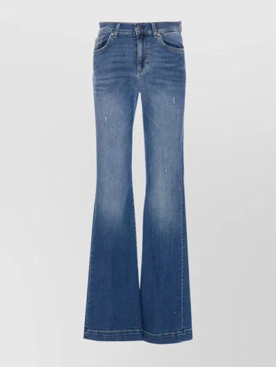 LIU •JO HIGH WAIST SKINNY FLARED DENIM JEANS
