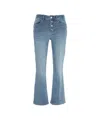 Liu •jo Liu Jo High-waisted Bootcut Jeans With Flared Leg In Blue